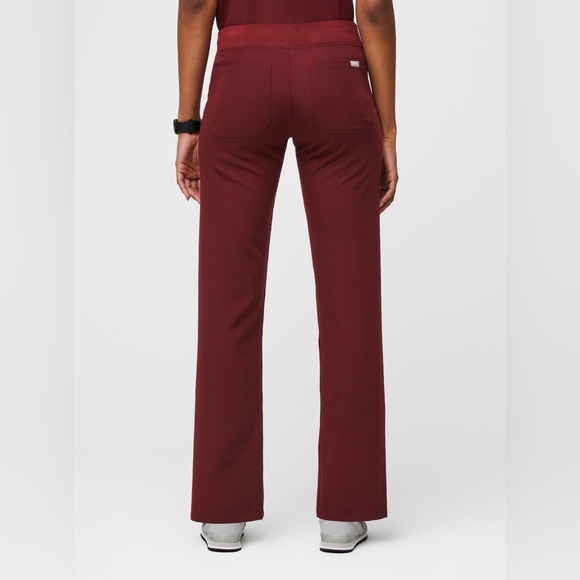 FIGS Livingston Scrub Pants - Burgundy - Medium/Tall - Picture 2 of 6
